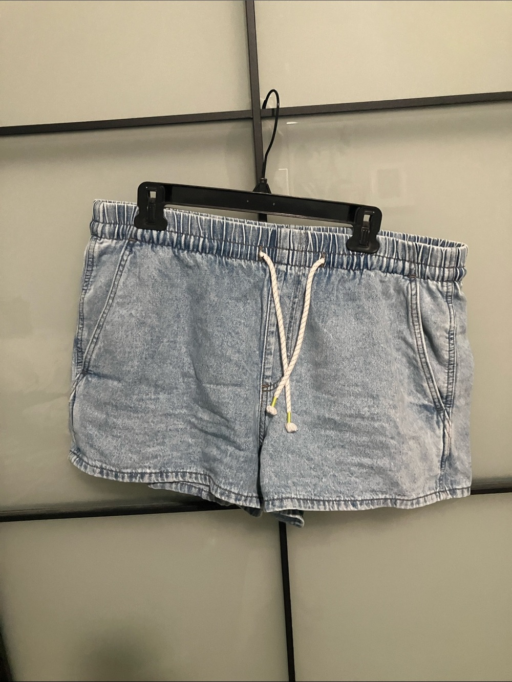 Universal Thread Light Blue Denim Drawstring Shorts